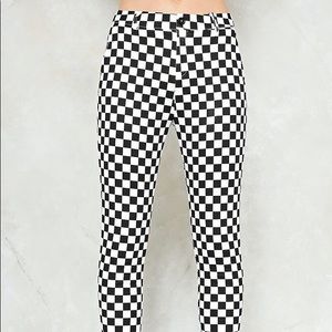 Nasty Gal Pants & Jumpsuits - Nasty Gal Check Please Checkerboard Pants Nasty Gal Pants & Jumpsuits - Nasty Gal Check Please Checkerboard Pants